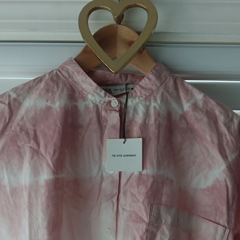 Zara Pink Tie Dye Shirt